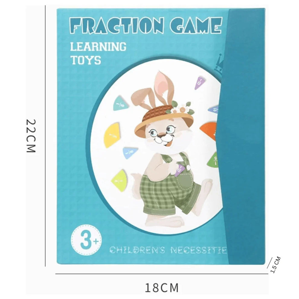 Intelliokids™ Magnetic Fraction Learning Toy – Make Fractions Easy Through Hands-On Play