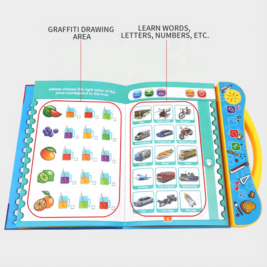 IntellioKids™ Smart Learning Book 15 Interactive Activities | Montessori Learning