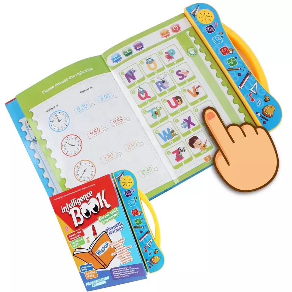 IntellioKids™ Smart Learning Book 15 Interactive Activities | Montessori Learning