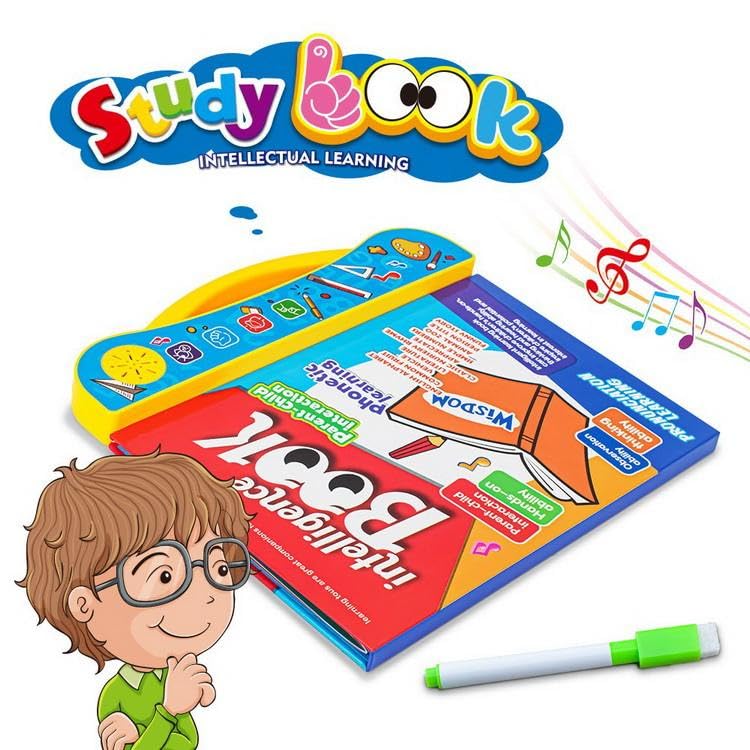 IntellioKids™ Smart Learning Book 15 Interactive Activities | Montessori Learning