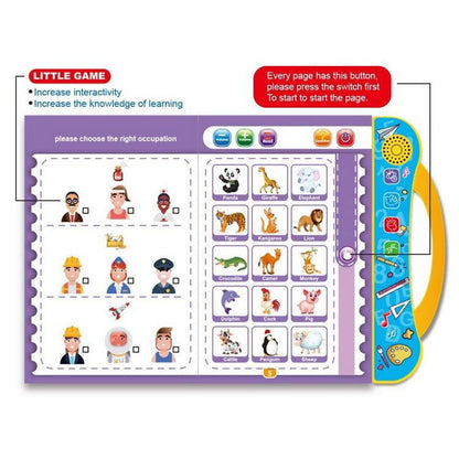 IntellioKids™ Smart Learning Book 15 Interactive Activities | Montessori Learning