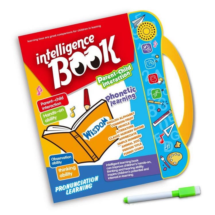IntellioKids™ Smart Learning Book 15 Interactive Activities | Montessori Learning