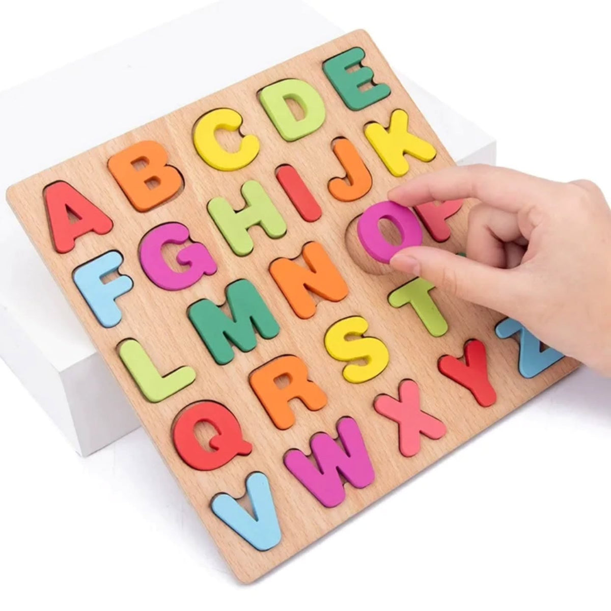 Wooden Alphabet, Numbers & Shapes Learning Board Sets