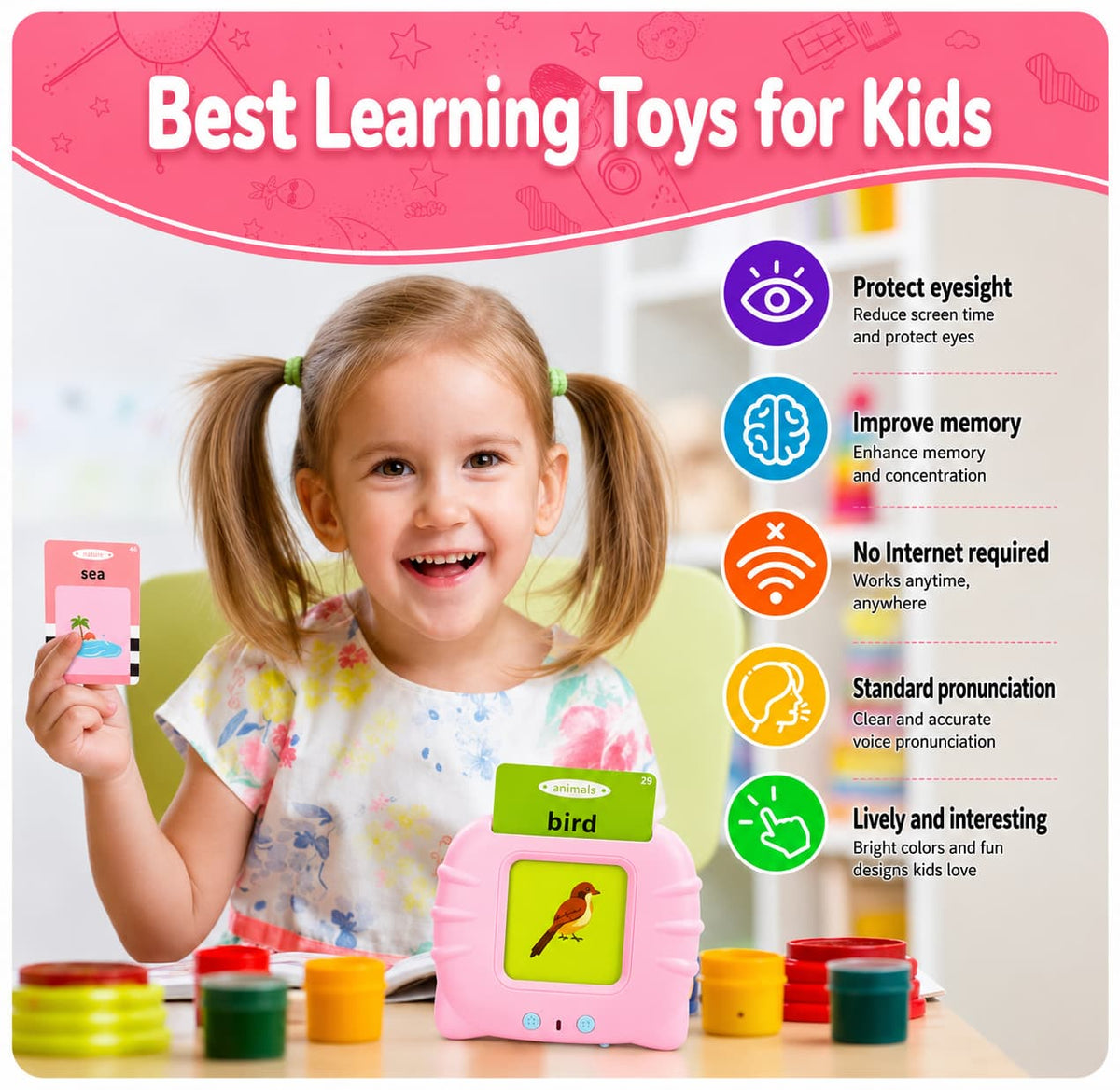Intelliokids Talking Flash Cards™ – 224 Words