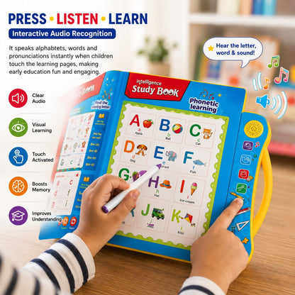 IntellioKids™ Smart Learning Book 15 Interactive Activities | Montessori Learning