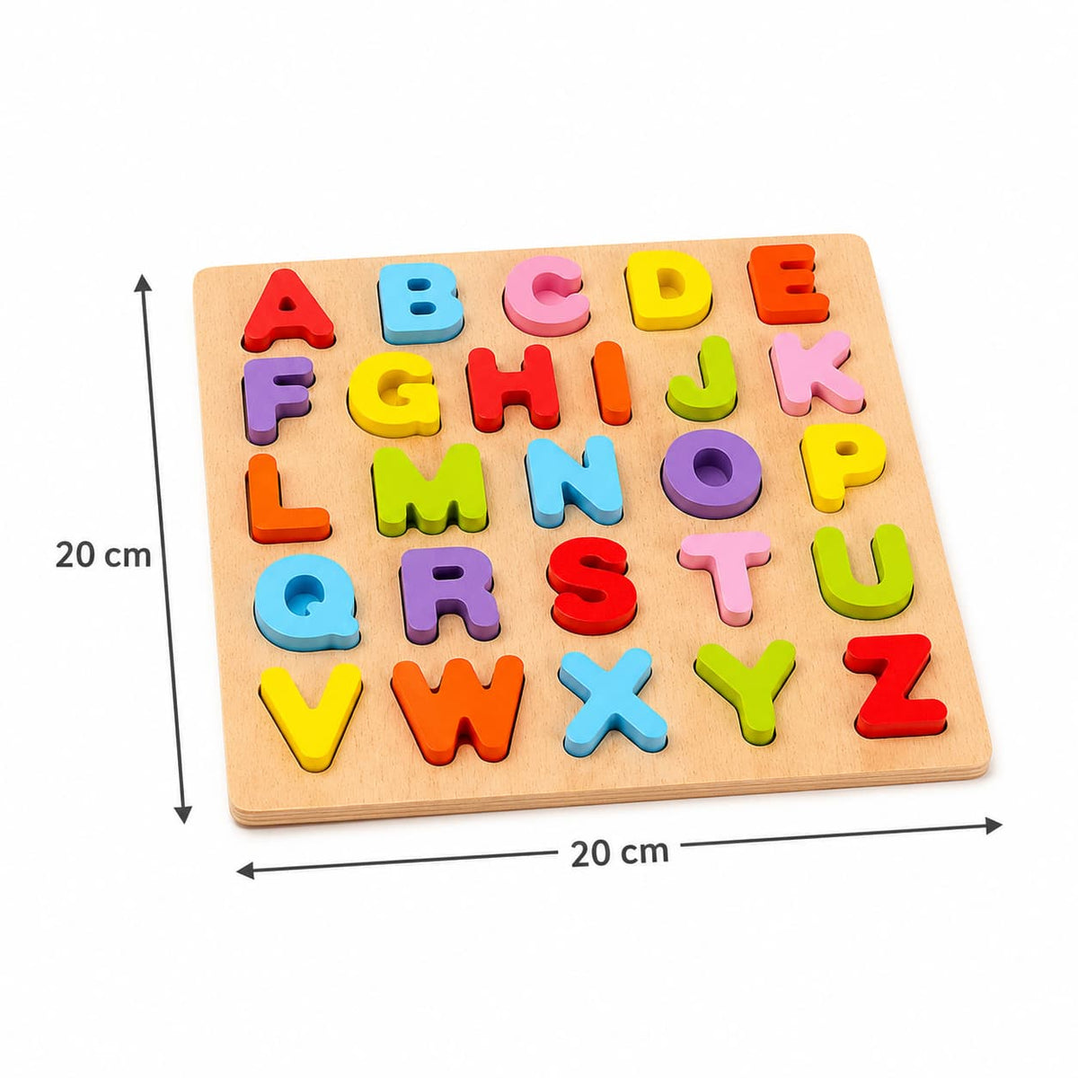 Wooden Alphabet, Numbers & Shapes Learning Board Sets