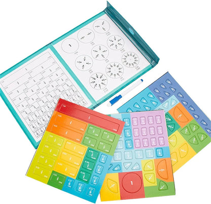 Intelliokids™ Magnetic Fraction Learning Toy – Make Fractions Easy Through Hands-On Play